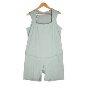 MAACIE MATERNITY SLEEVELESS ROMPER – LIGHT GREEN – SIZE 2XL – COMFORT WEAR